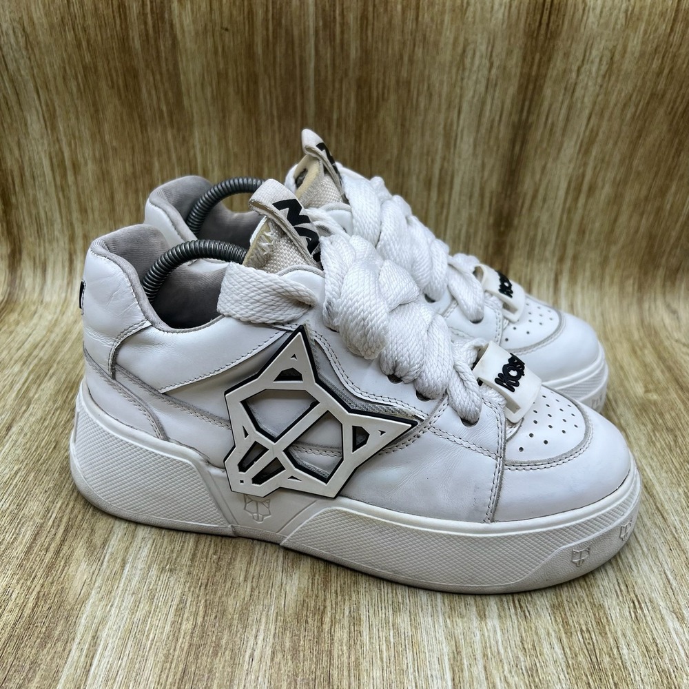 Naked Wolfe Kosa Sneakers Men's Size 7 White Platform Leather Chunky Lace